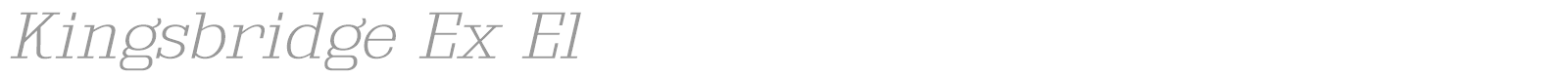 Kingsbridge font preview